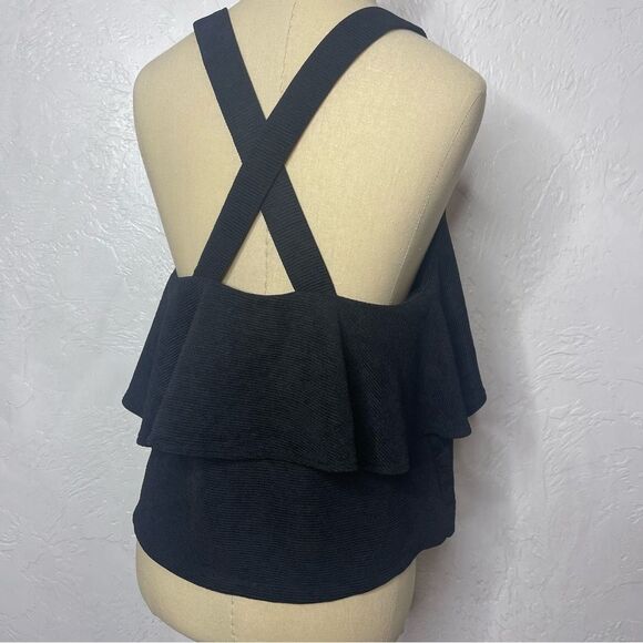 Madewell Layered Tank Top Size Medium Black - Picture 3 of 7